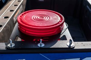 Polaris Ranger XP 1000 EPS 5 Gallon Bucket Holder - Rough Country - Rough Country 5 Gallon - Black - '17-'19